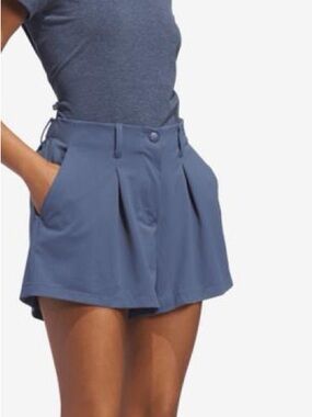 adidas Women's Dusty Blue Pleated Skort Golf Shorts XL